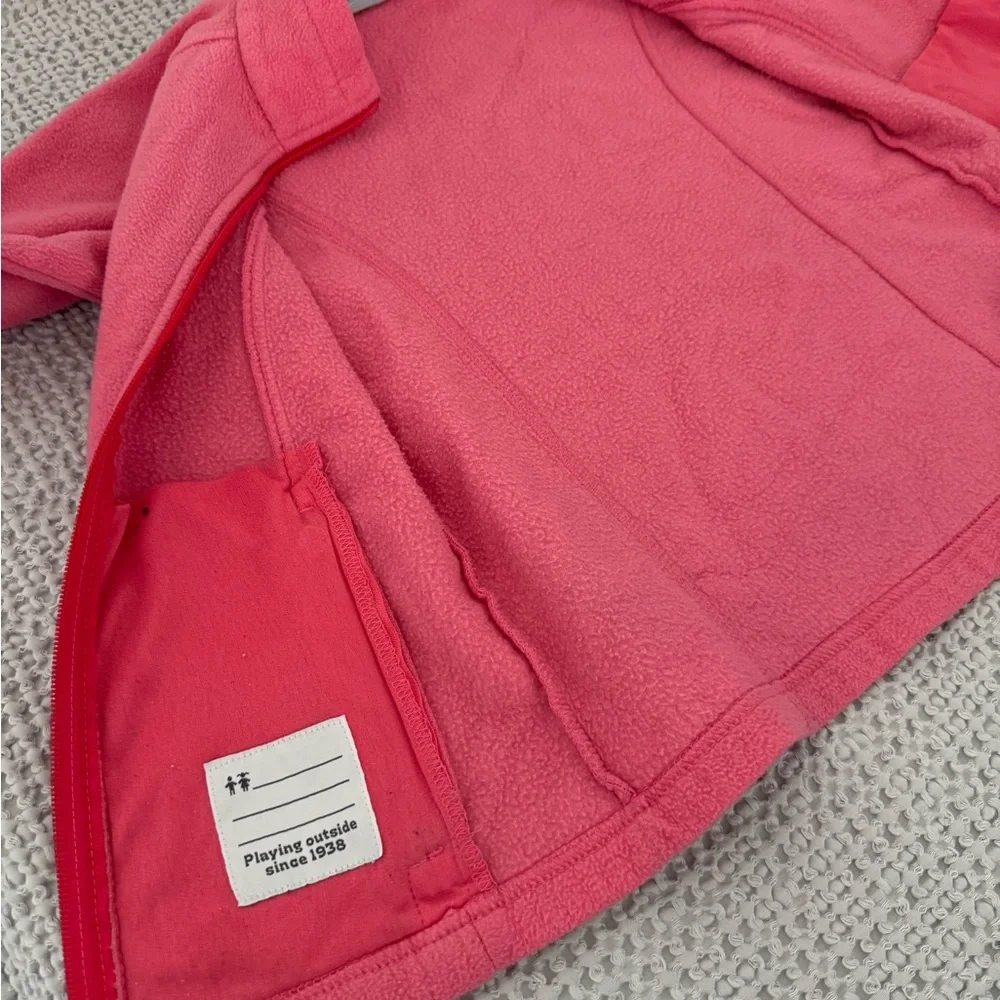 Columbia Kids pink Girls size M full zip  Fleece Jacket
